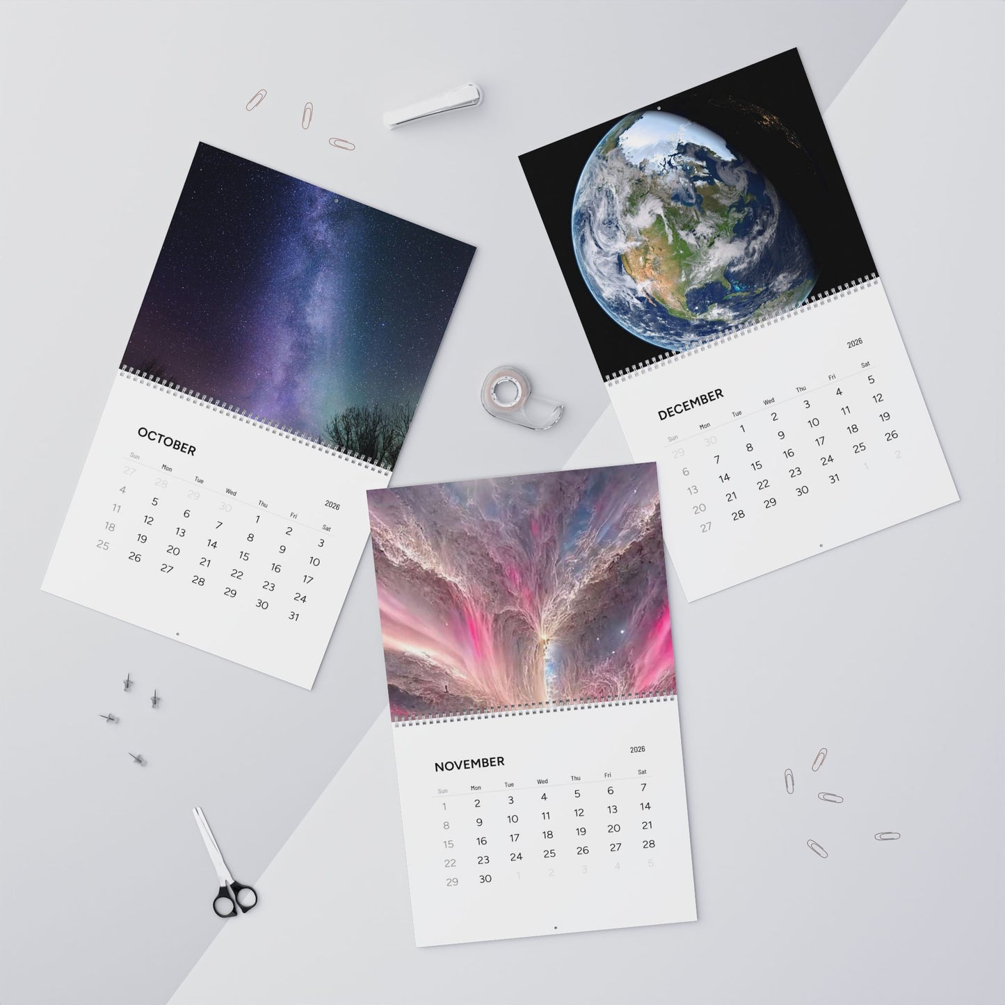 Astronomy Wall Calendar 2026