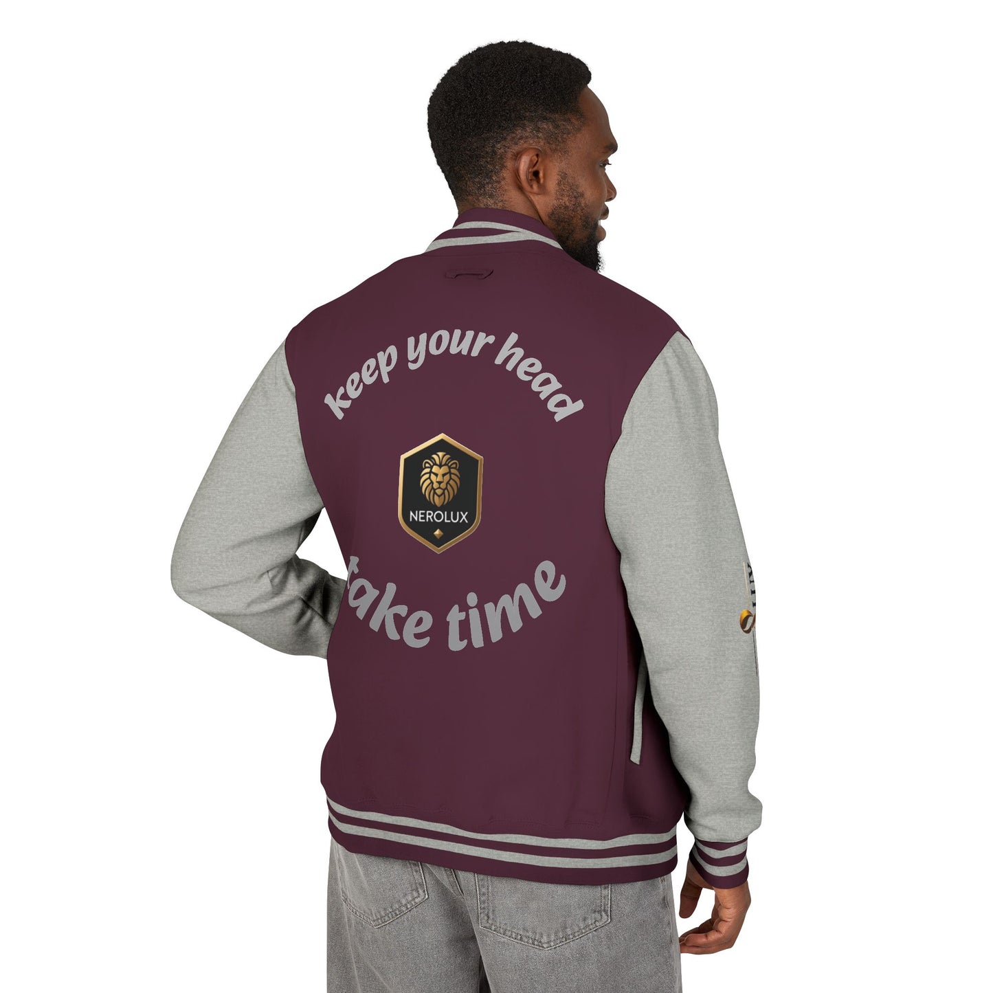 The Letterman Jacket — “Keep Your Head, Take Time” by Nerolux COUTURE