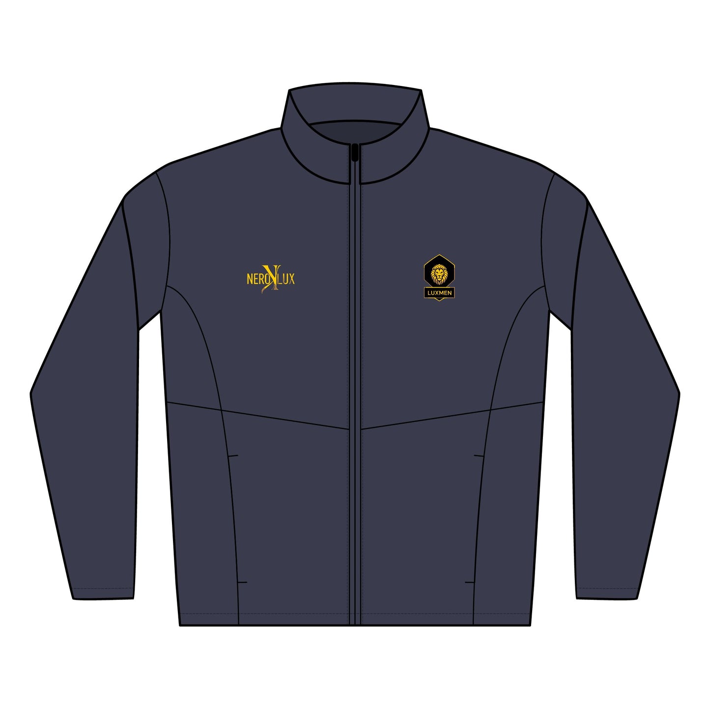 Men's Soft Shell Jacket with Custom Embroidery by NEROLUX DESIGN