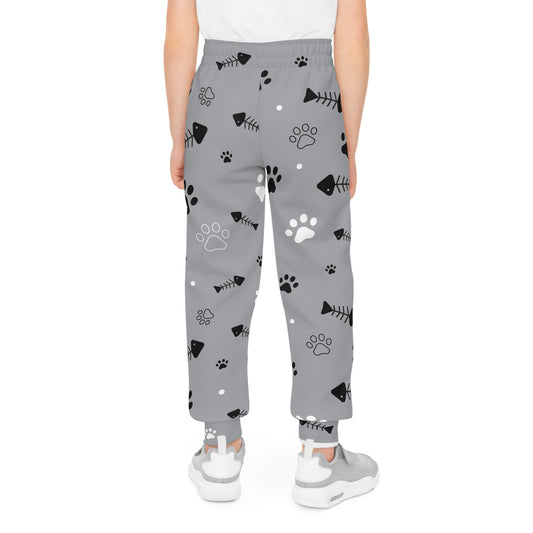 Kids Paw Print Joggers by NEROLUX COUTURE