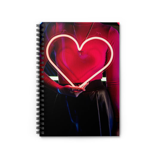 Heartfelt Spiral Notebook, Romantic Journal, Love Note Pad, Gift for Her, Cute Stationery, Valentine’s Day Gift