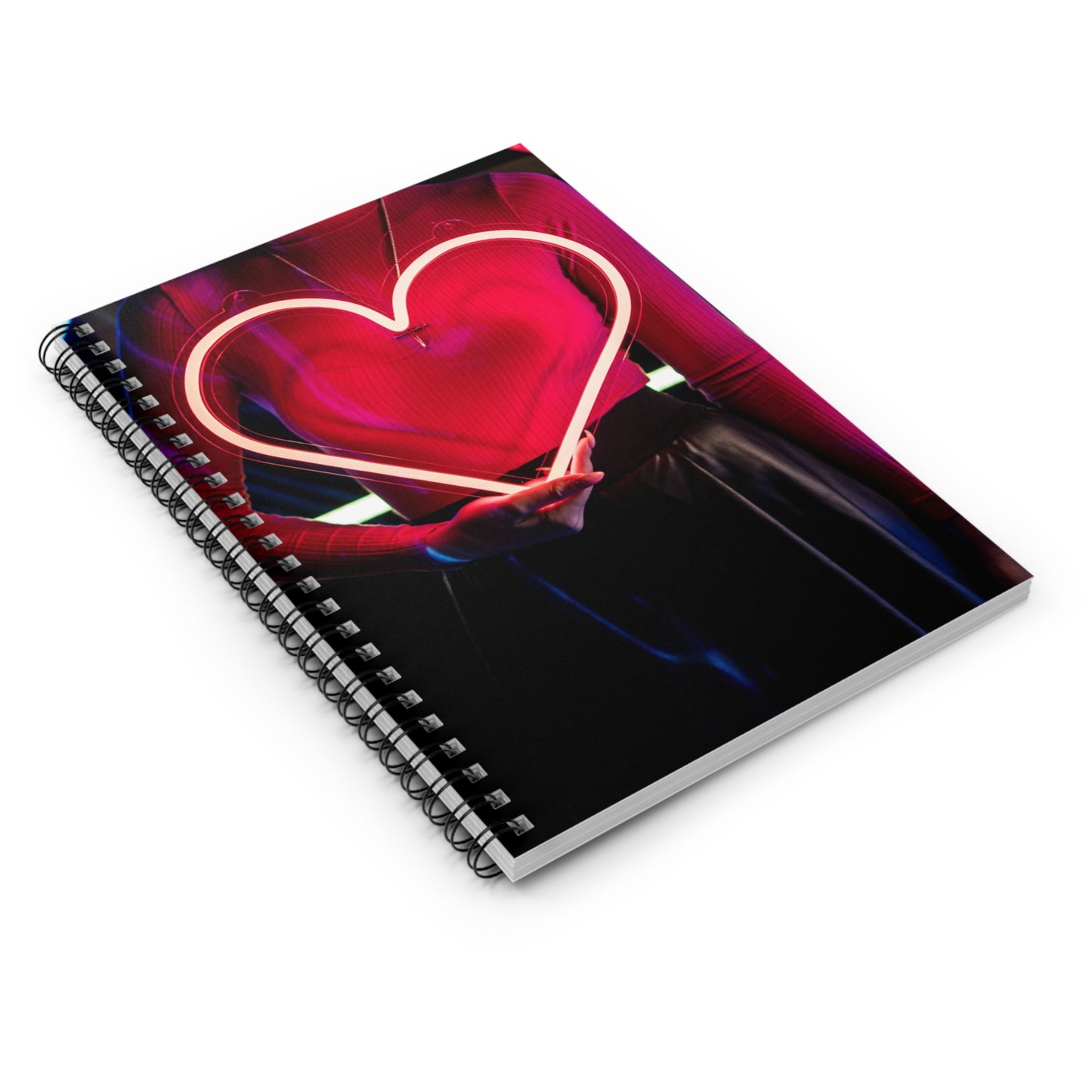 Heartfelt Spiral Notebook, Romantic Journal, Love Note Pad, Gift for Her, Cute Stationery, Valentine’s Day Gift