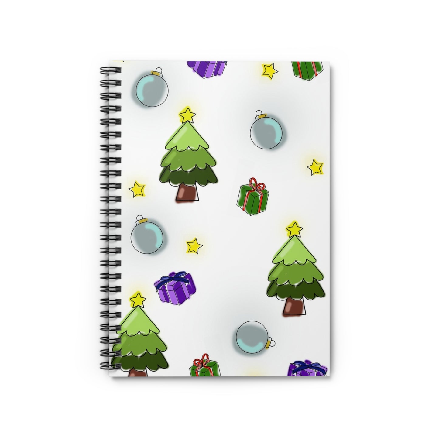 Christmas Spiral Notebook - Perfect for Holiday Notes, Gift Ideas, Journaling, School, and Festive Planning