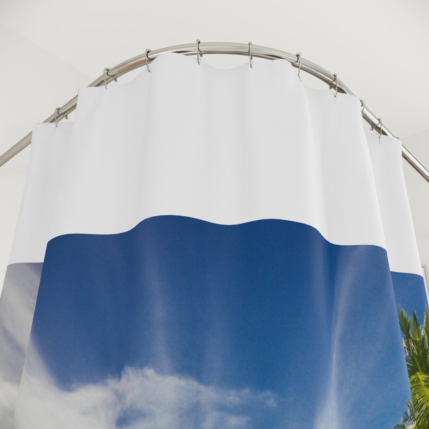 Tropical Paradise Shower Curtain - Coastal Vibes, Bathroom Decor, Beach House, Home Improvement, Gifts for Ocean Lovers