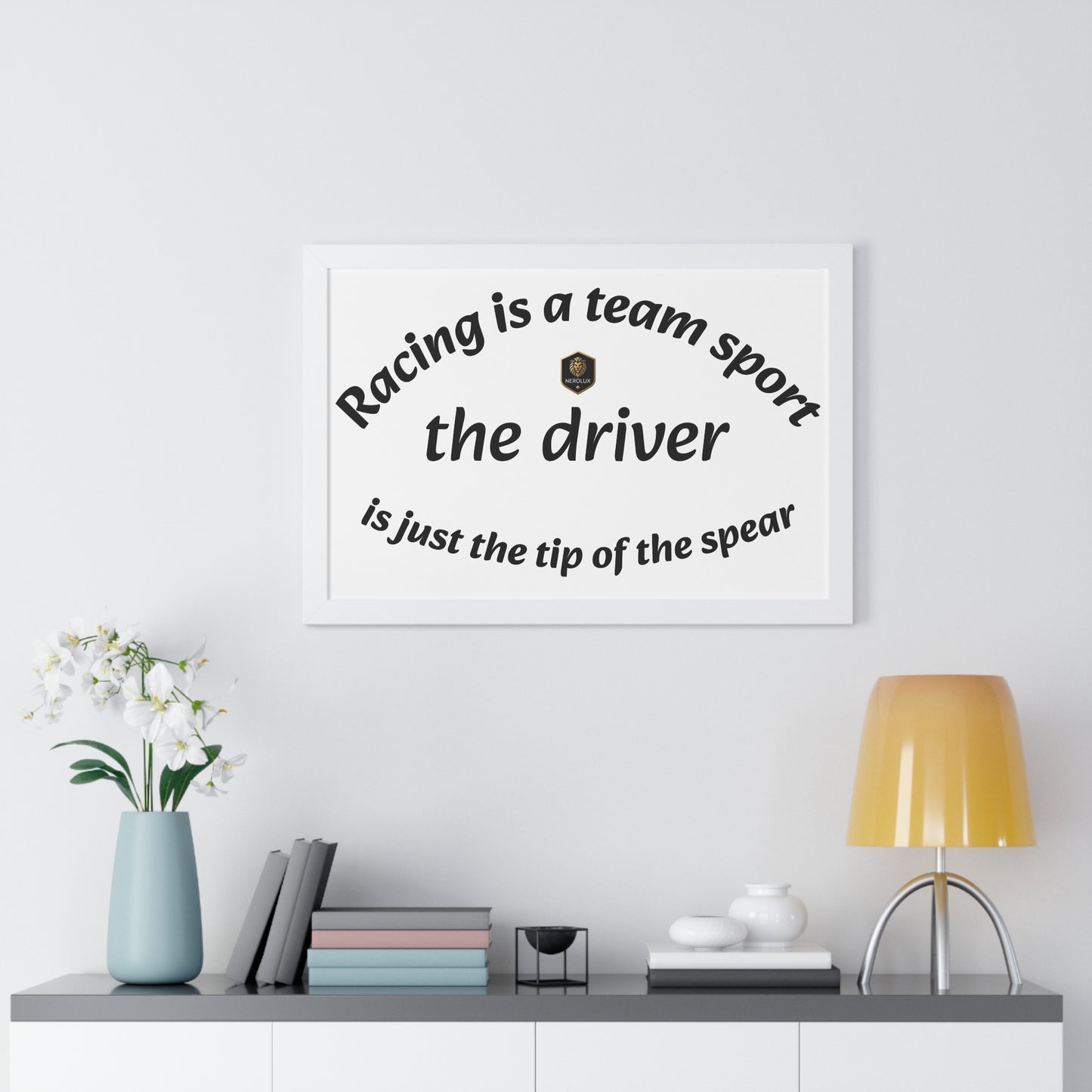 Racing Themed Wall Art, Framed Poster for Car Enthusiasts, Gift for Drivers, Home Decor, Racing Decor, Sports Art, Wall Art Print