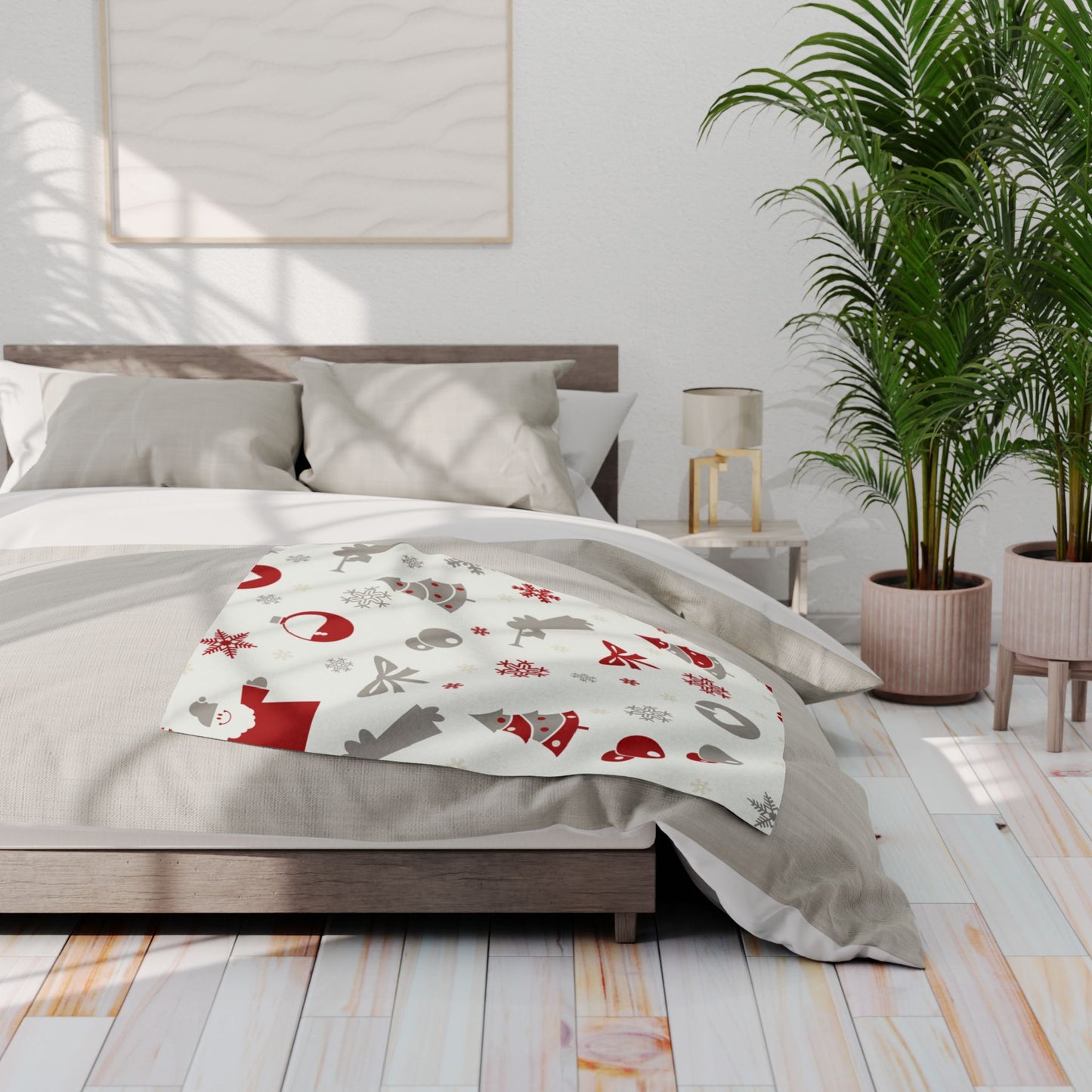 Cozy Holiday Fleece Blanket | Christmas Decor, Snuggle Gift, Winter Warmth, Festive Home Accents, Couch Blanket