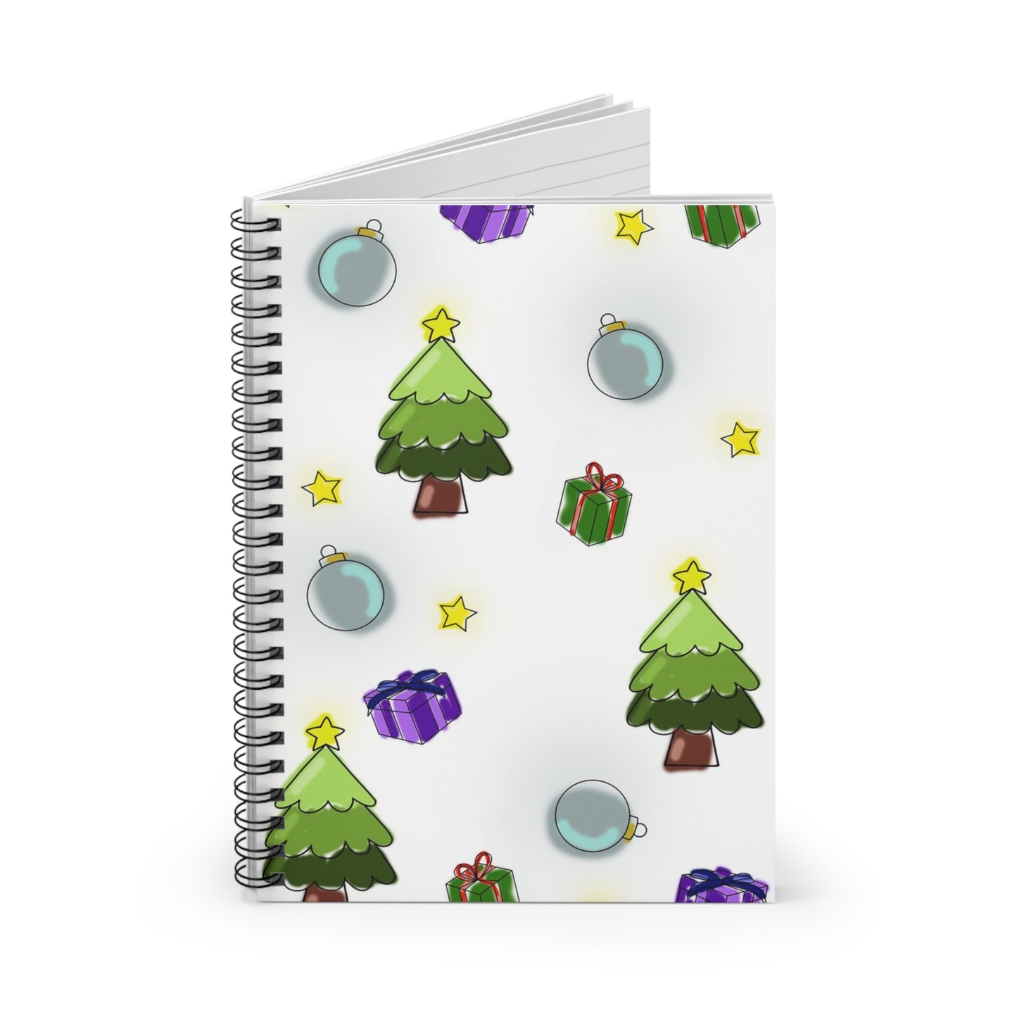 Christmas Spiral Notebook - Perfect for Holiday Notes, Gift Ideas, Journaling, School, and Festive Planning