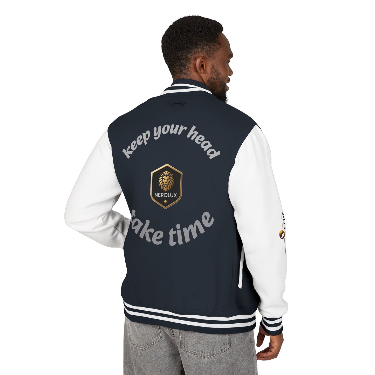 The Letterman Jacket — “Keep Your Head, Take Time” by Nerolux COUTURE