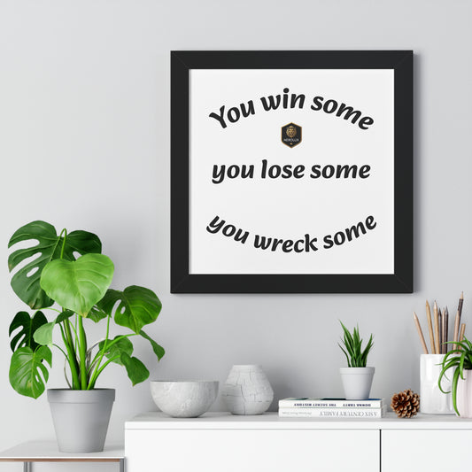Motivational Wall Art, Framed Inspirational Poster, Home Decor, Man Cave Decor, Gift for Him, Positive Affirmation Print