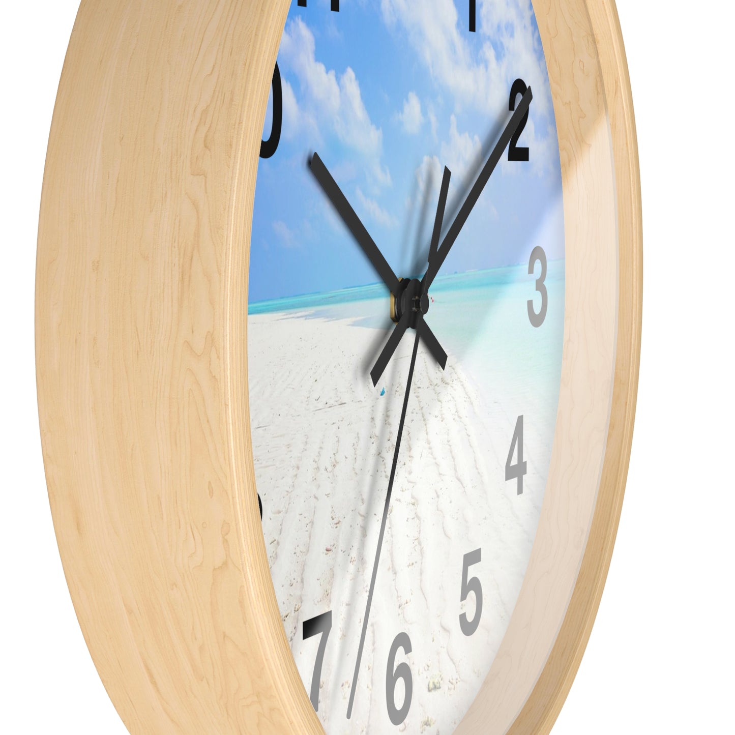 Coastal Wall Clock - Beach Paradise, Ocean Vibe, Gifts for Beach Lovers