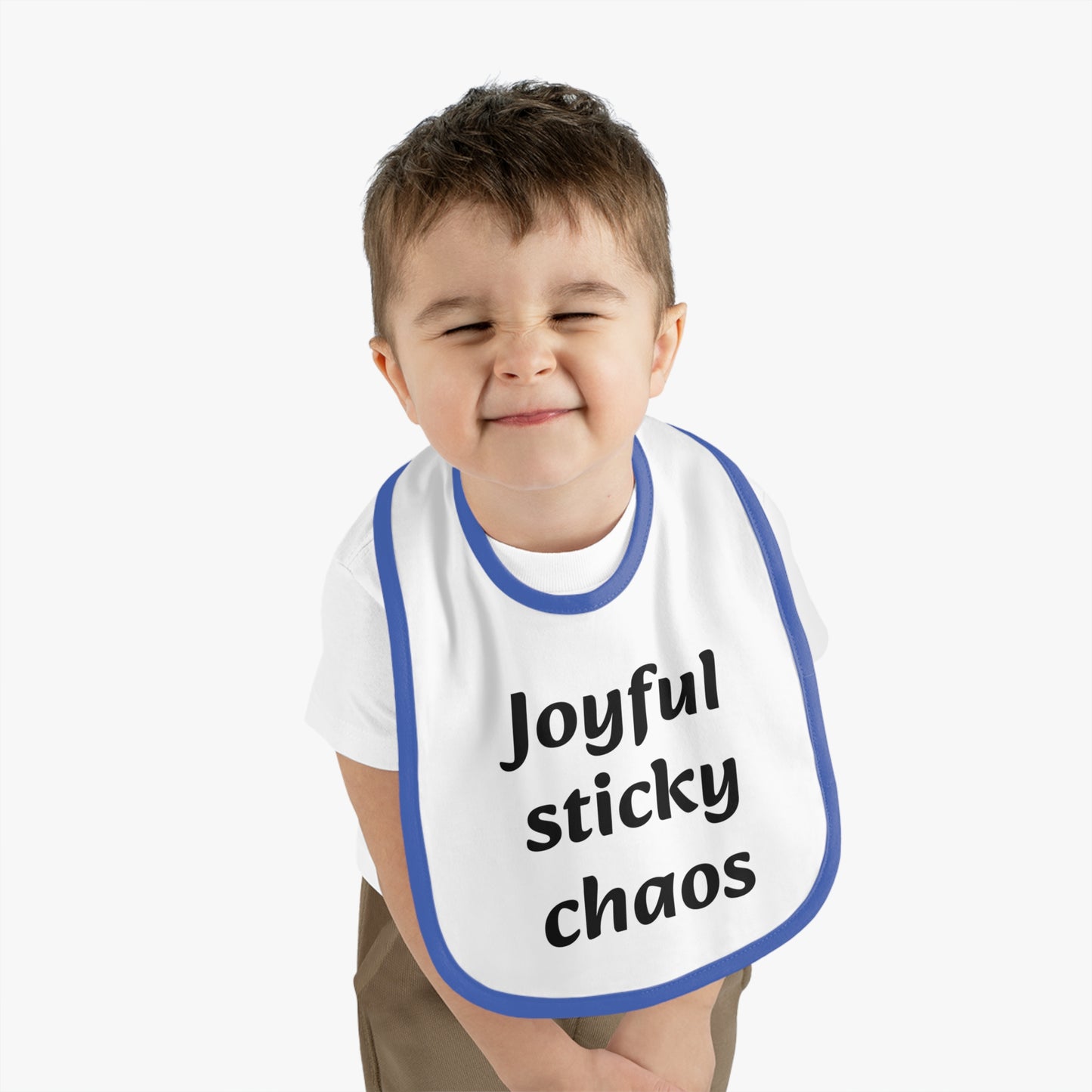 Baby Bib, Fun Baby Gift, Cute Bib for Messy Eaters, Baby Shower Gift, Infant Feeding Accessory, Joyful Sticky Chaos Bib