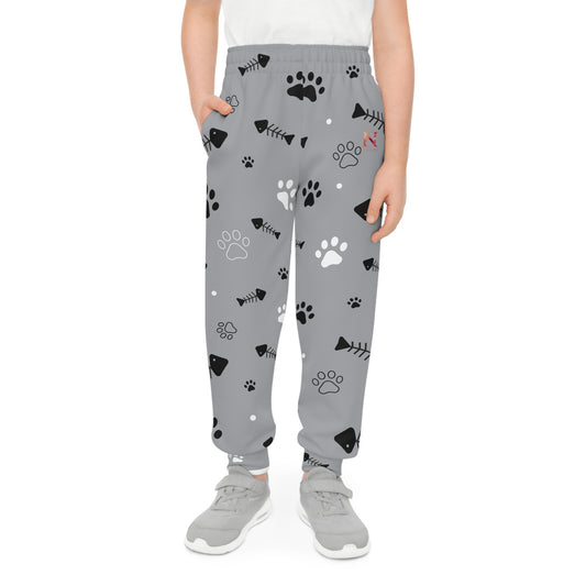 Kids Paw Print Joggers by NEROLUX COUTURE