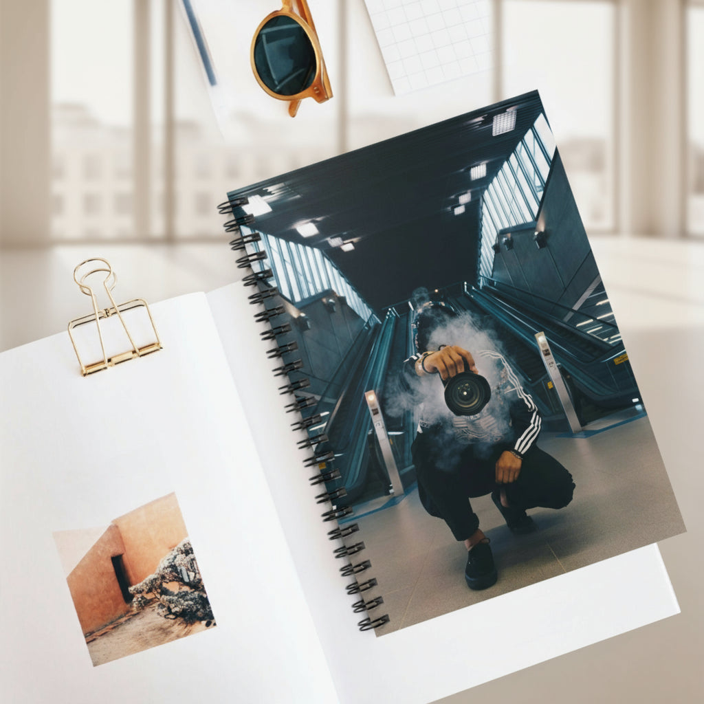 Spiral-bound notebook 