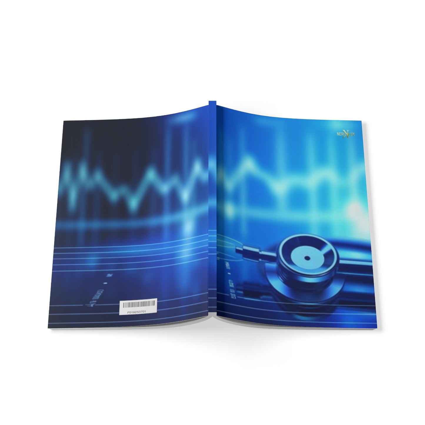 Medical Design Softcover Notebook, Healthcare Journal, Doctor's Notepad, Stethoscope Stationery, Gift for Medical Professionals