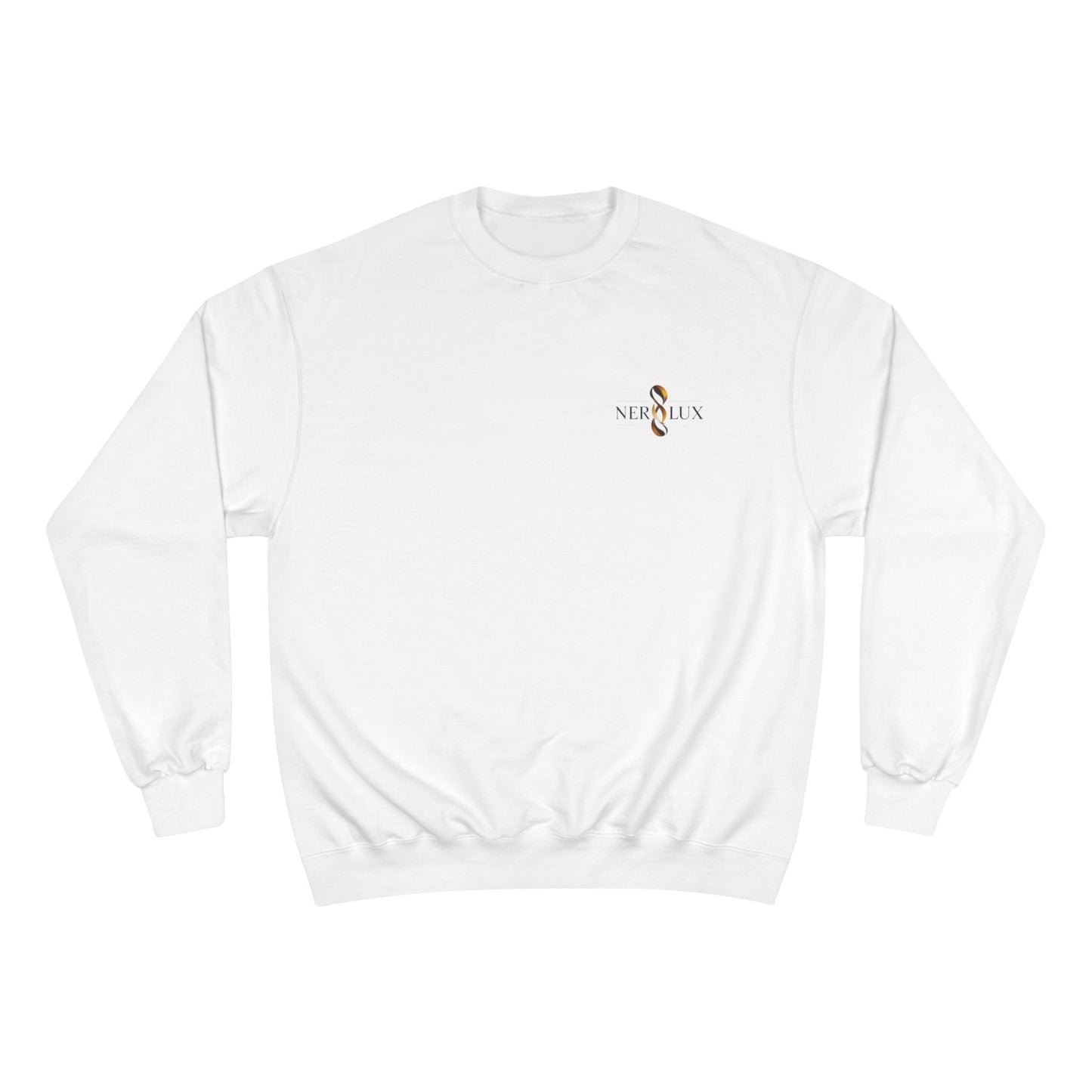 Power Moves in Silence Minimalist Motivational Crewneck Sweatshirt Designed by NEROLUX x CHAMPION