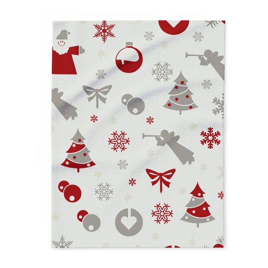 Cozy Holiday Fleece Blanket | Christmas Decor, Snuggle Gift, Winter Warmth, Festive Home Accents, Couch Blanket