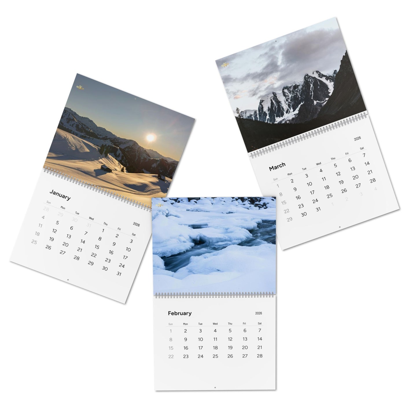 Standard Wall Calendar 2026 | Nature Photography, Monthly Planner, Yearly Organizer, Home & Office Decor