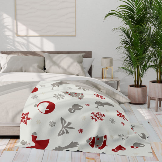 Floral Velveteen Plush Blanket, Cozy Throw for Home Decor, Perfect Gift for Weddings or Birthdays, Soft Blanket for Couch and Bed