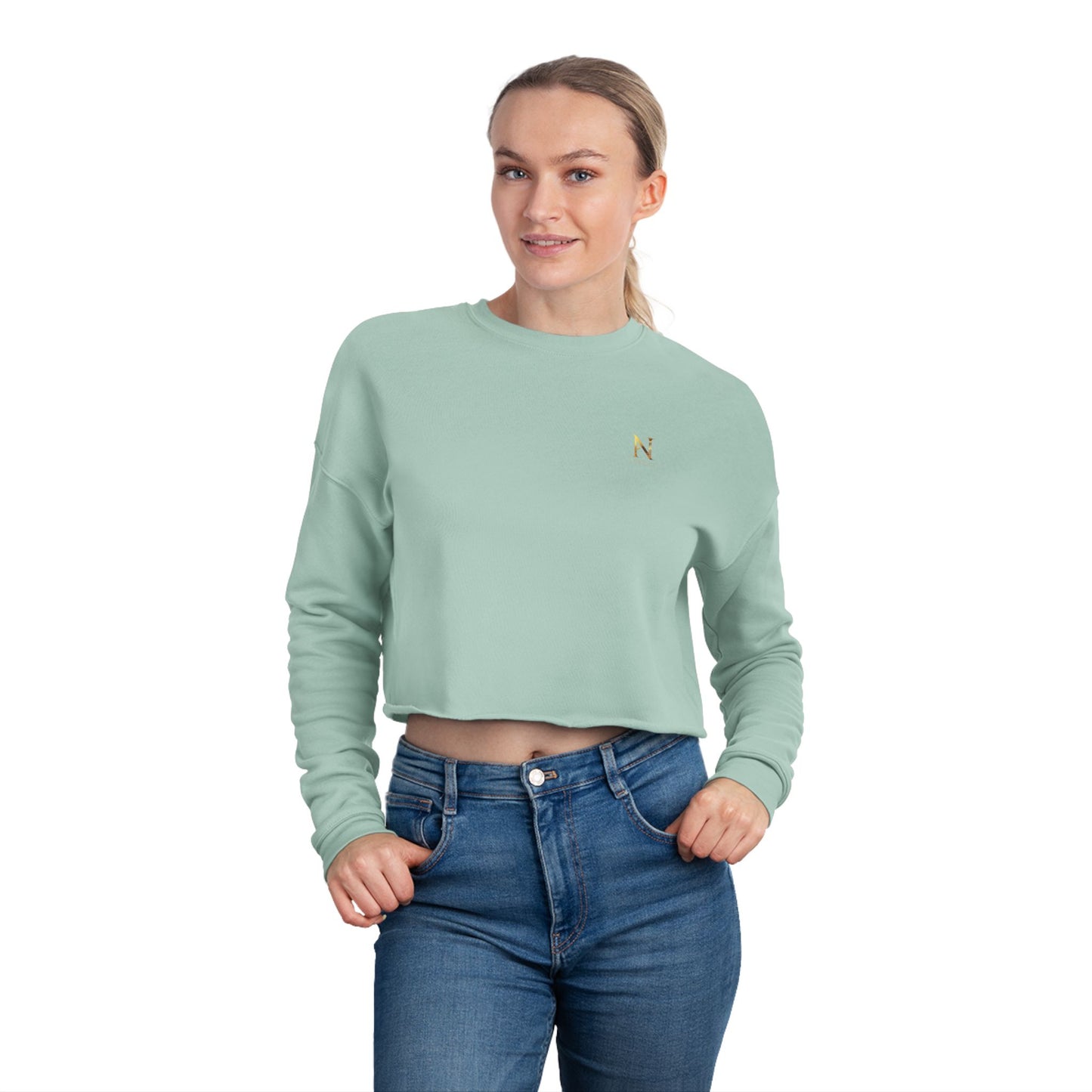 Cropped Sweatshirt  for Women by NEROLUX COUTURE
