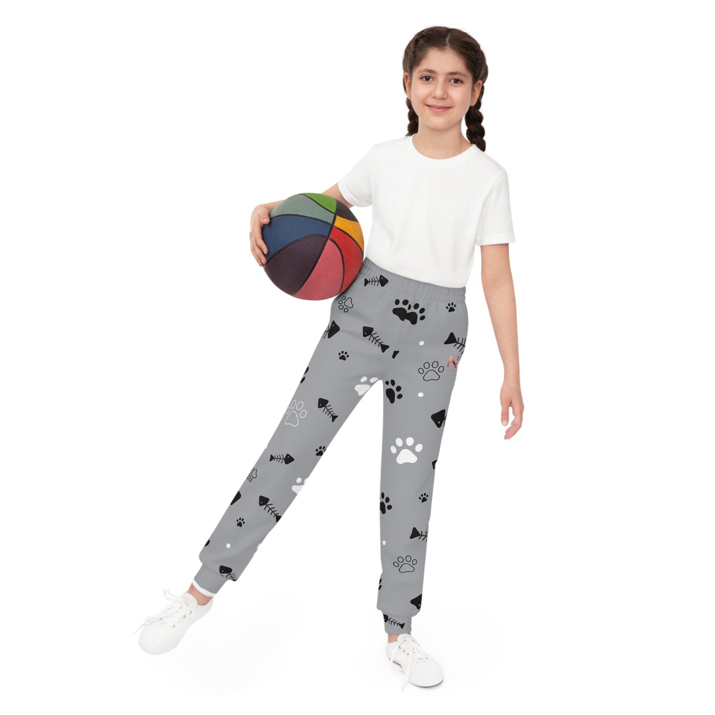 Kids Paw Print Joggers by NEROLUX COUTURE