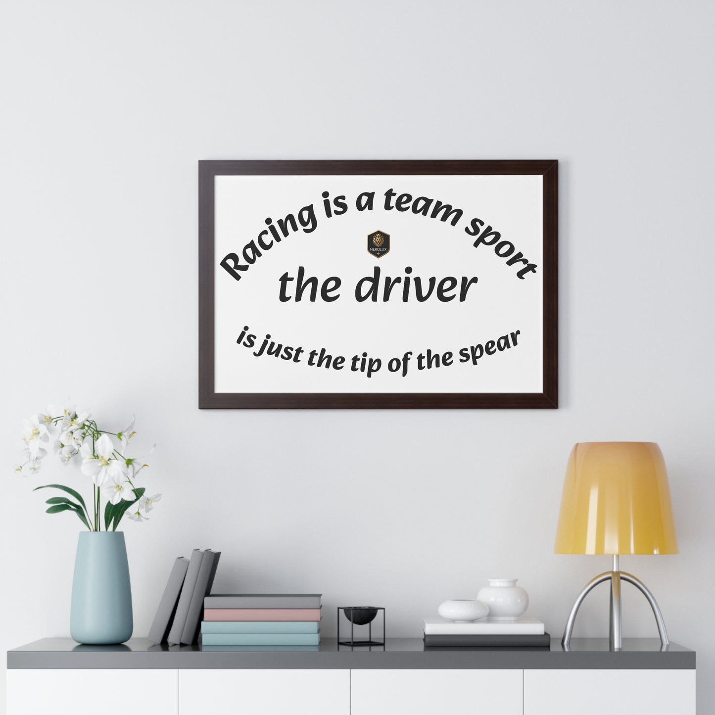 Racing Themed Wall Art, Framed Poster for Car Enthusiasts, Gift for Drivers, Home Decor, Racing Decor, Sports Art, Wall Art Print