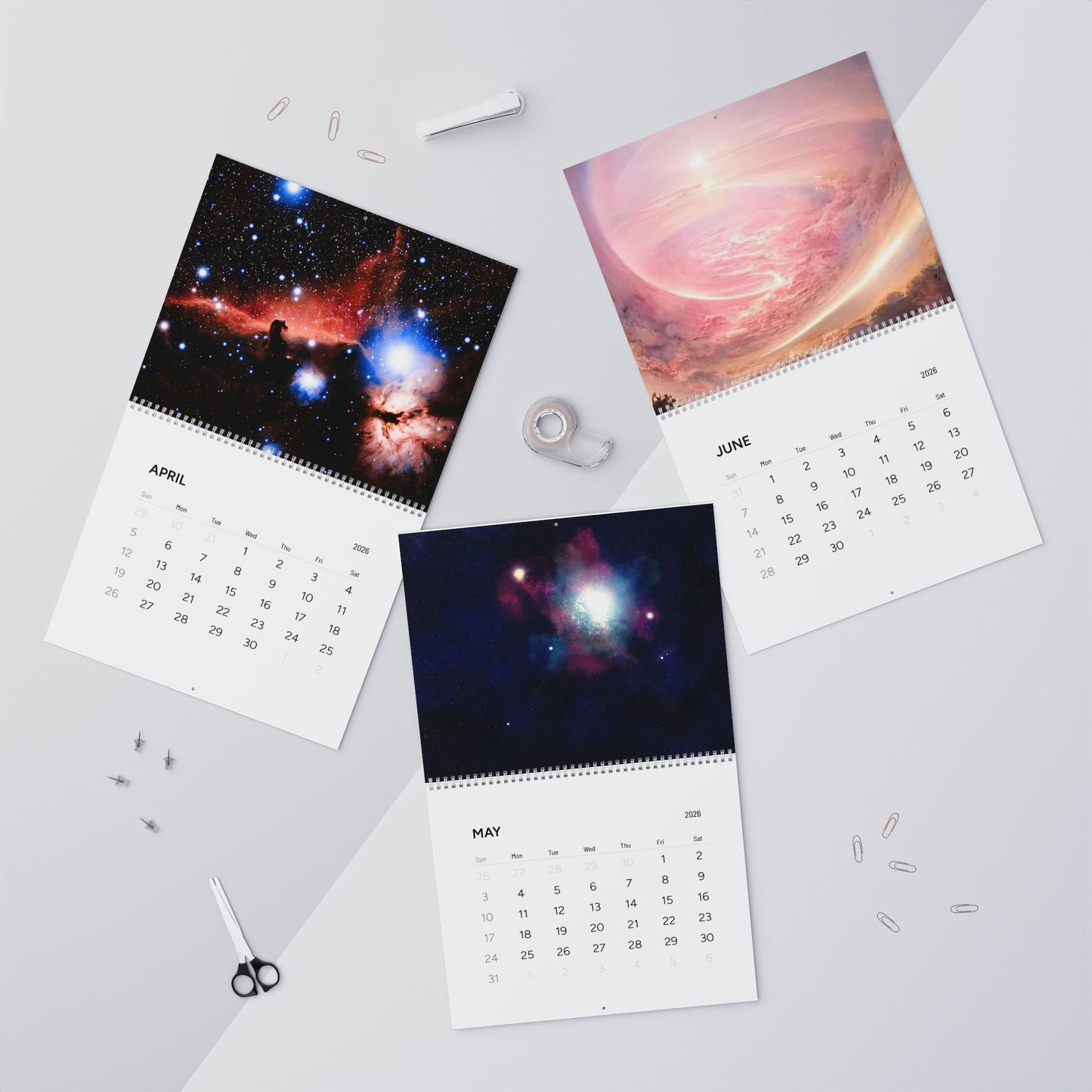 Astronomy Wall Calendar 2026