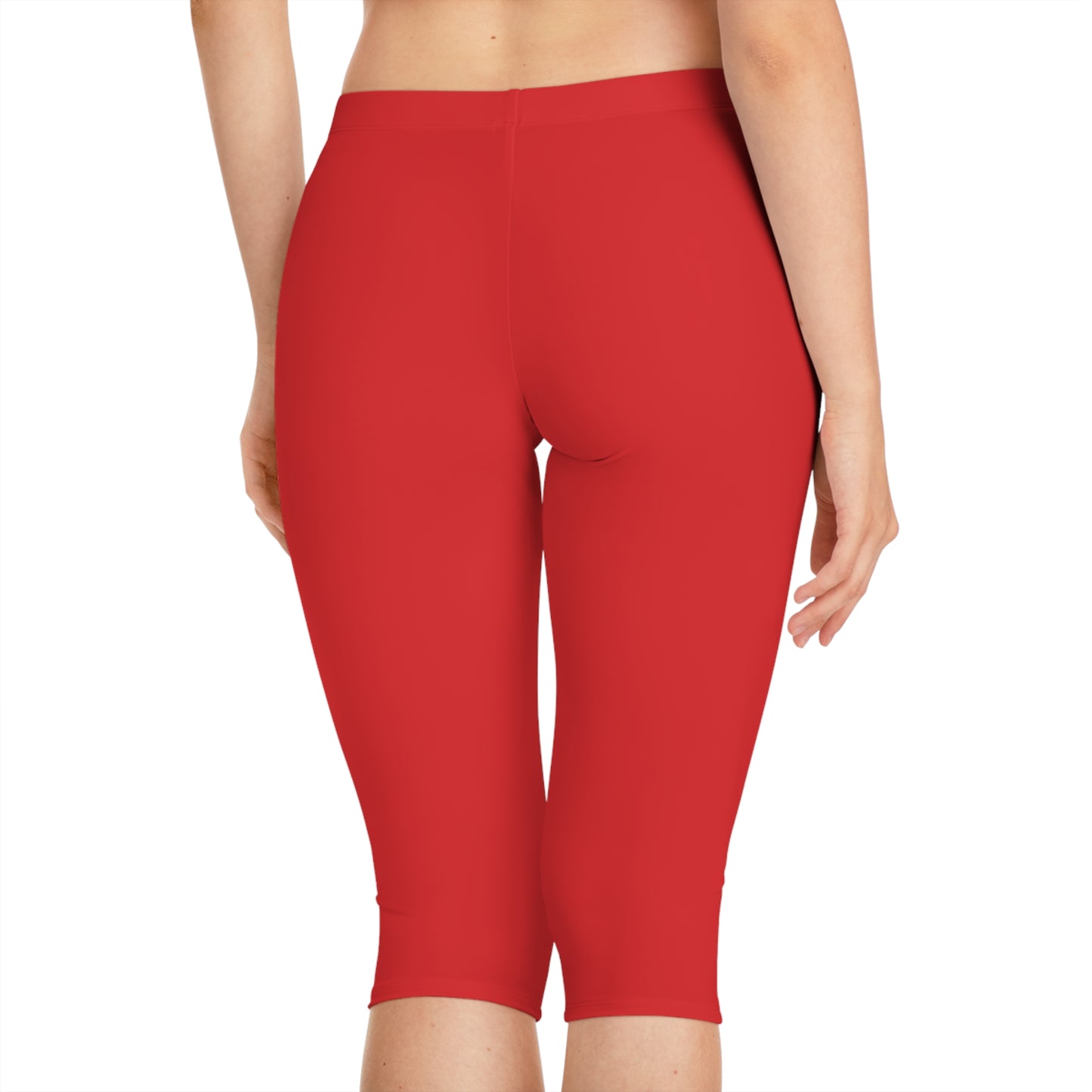 Capri Leggings — Minimal Gold “NEROLUX” Logo Capri Leggings