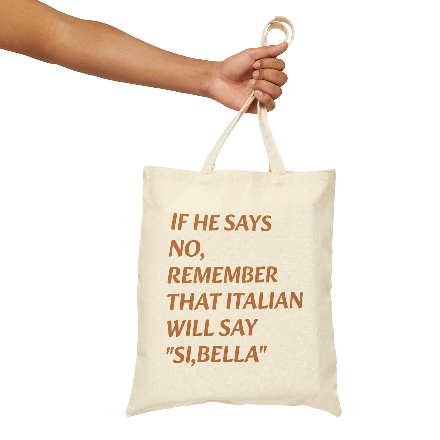 Friendly Cotton Canvas Tote Bag for  Grocery Shopping, Beach Trips, Gift Ideas