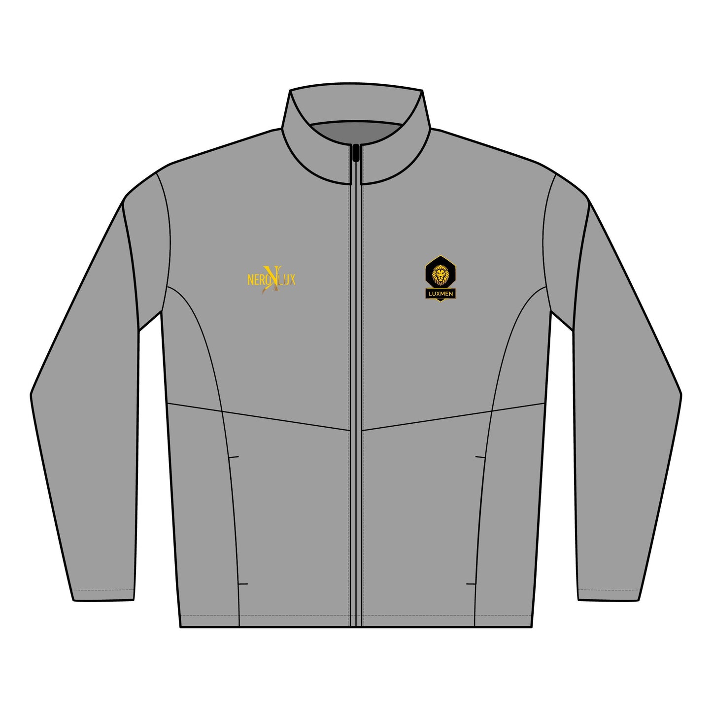 Men's Soft Shell Jacket with Custom Embroidery by NEROLUX DESIGN