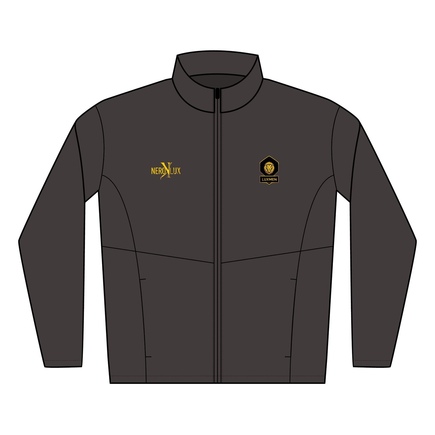 Men's Soft Shell Jacket with Custom Embroidery by NEROLUX DESIGN