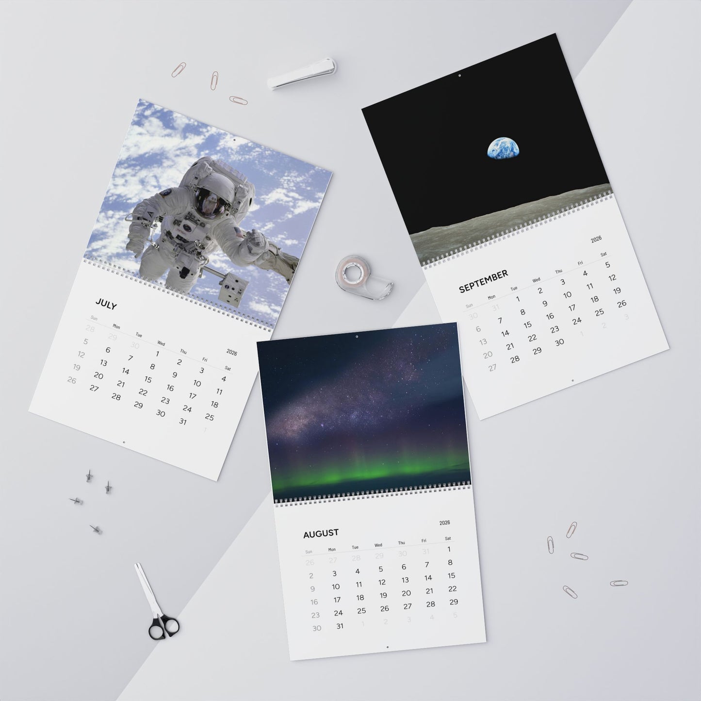 Astronomy Wall Calendar 2026
