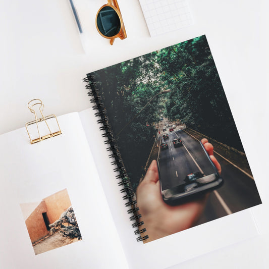 Wanderlust Spiral Notebook - Ruled Lines for Travel Lovers, Journal, Sketchbook, Gift for Adventurers, Road Trip Memories