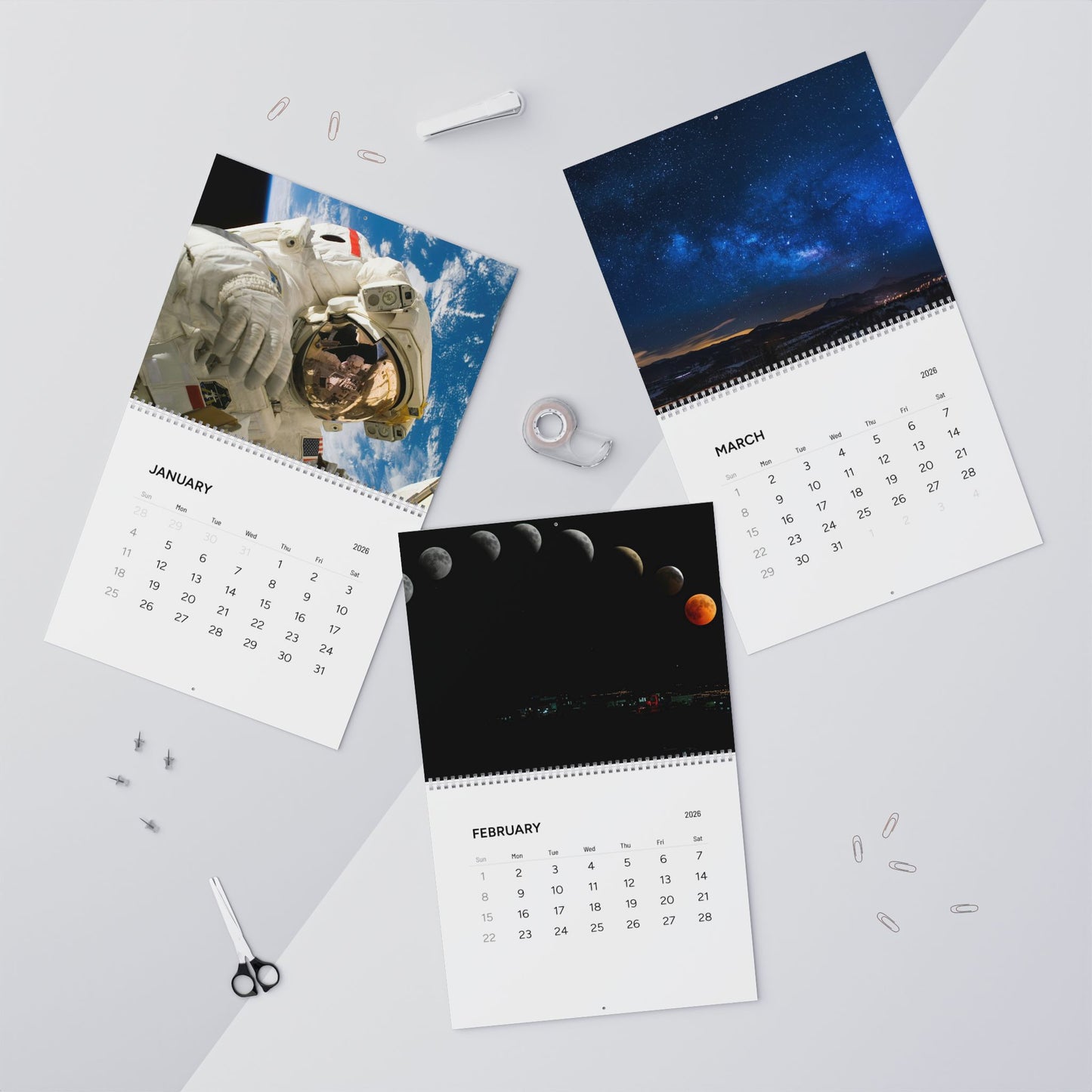 Astronomy Wall Calendar 2026
