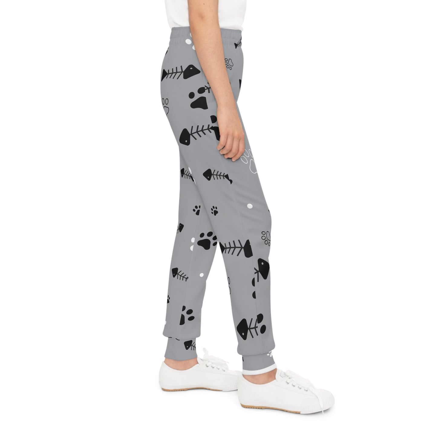 Kids Paw Print Joggers by NEROLUX COUTURE