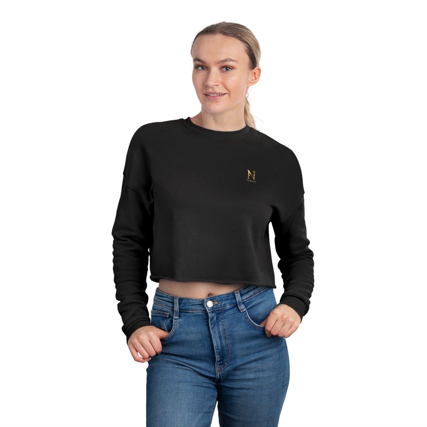 Cropped Sweatshirt  for Women by NEROLUX COUTURE