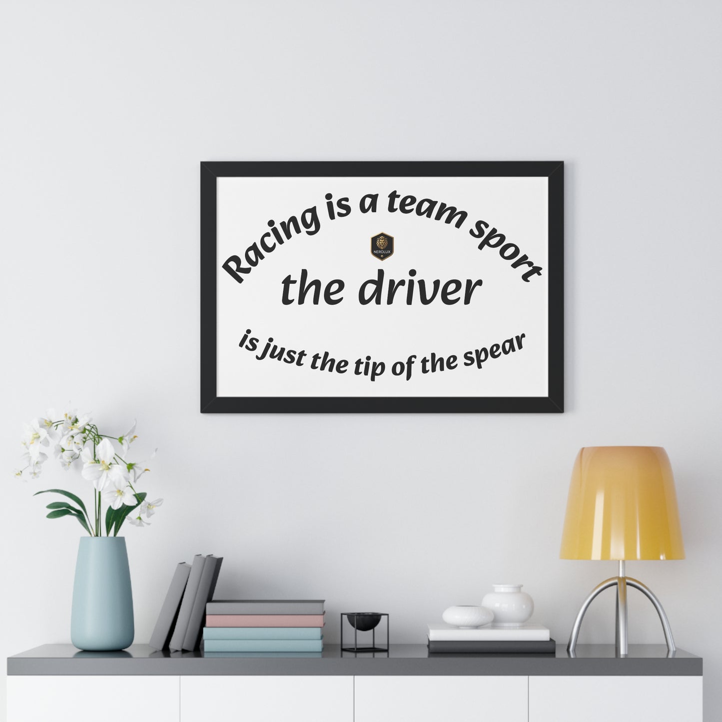 Racing Themed Wall Art, Framed Poster for Car Enthusiasts, Gift for Drivers, Home Decor, Racing Decor, Sports Art, Wall Art Print