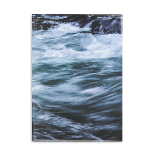 Ocean-Inspired Hardcover Notebook, Nature Journal, Puffy Cover Diary, Water-Themed Sketchbook, Gift for Writers