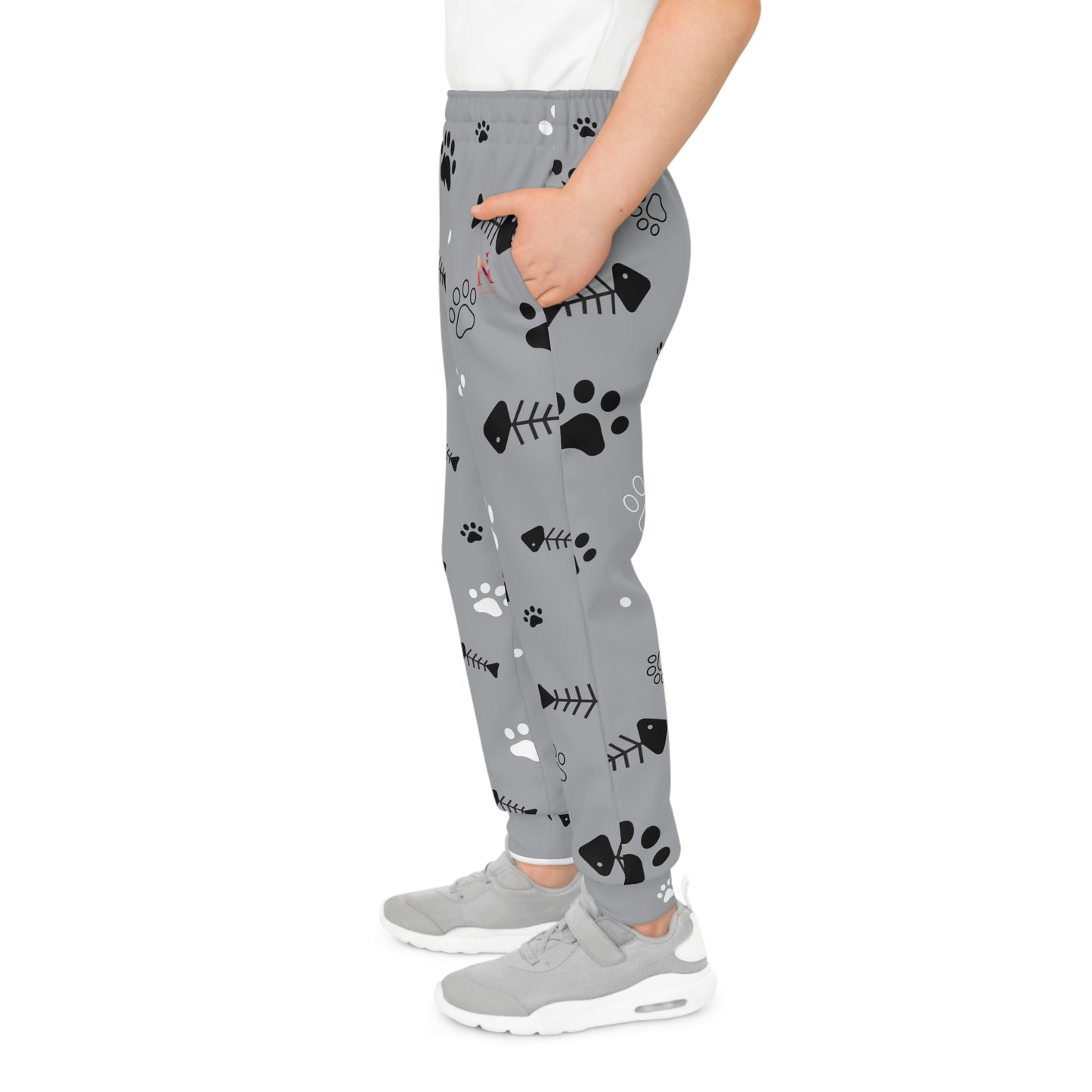 Kids Paw Print Joggers by NEROLUX COUTURE