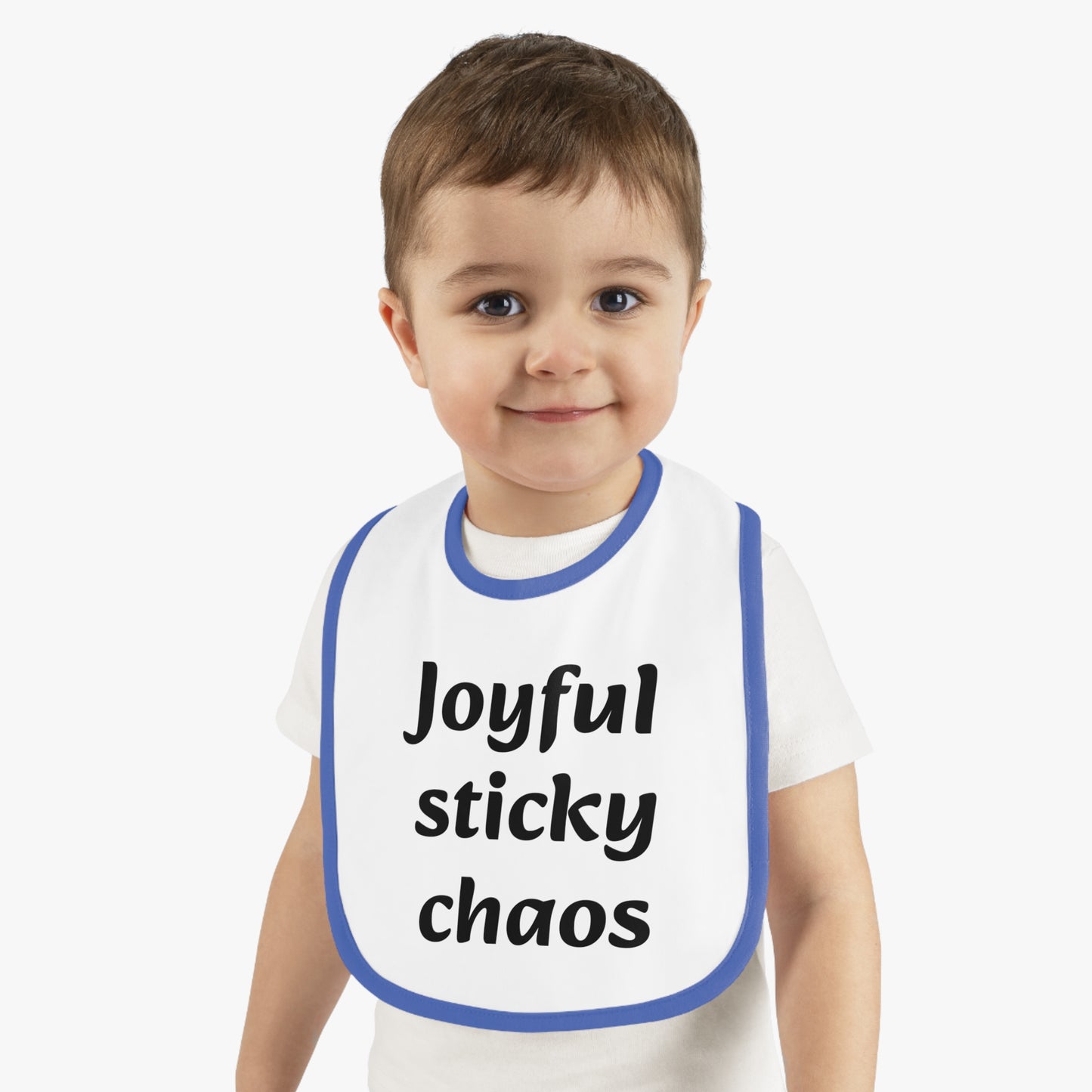 Baby Bib, Fun Baby Gift, Cute Bib for Messy Eaters, Baby Shower Gift, Infant Feeding Accessory, Joyful Sticky Chaos Bib