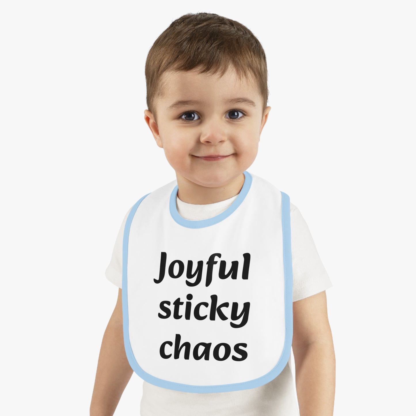 Baby Bib, Fun Baby Gift, Cute Bib for Messy Eaters, Baby Shower Gift, Infant Feeding Accessory, Joyful Sticky Chaos Bib