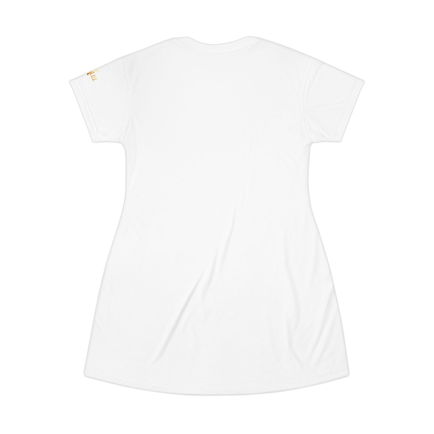 Nero Lux Logo T-Shirt Dress — Sleek Branded Casual Dress