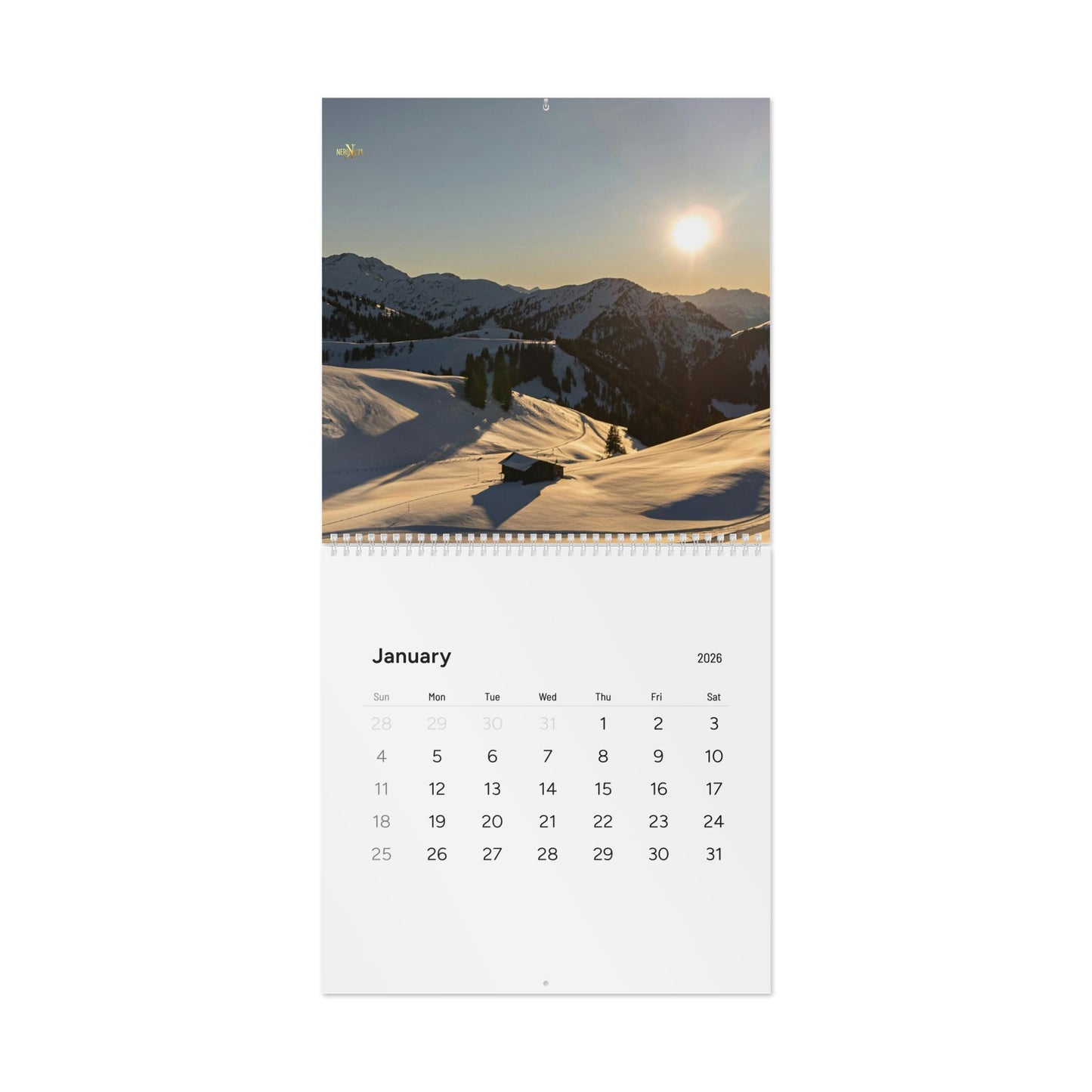 Standard Wall Calendar 2026 | Nature Photography, Monthly Planner, Yearly Organizer, Home & Office Decor