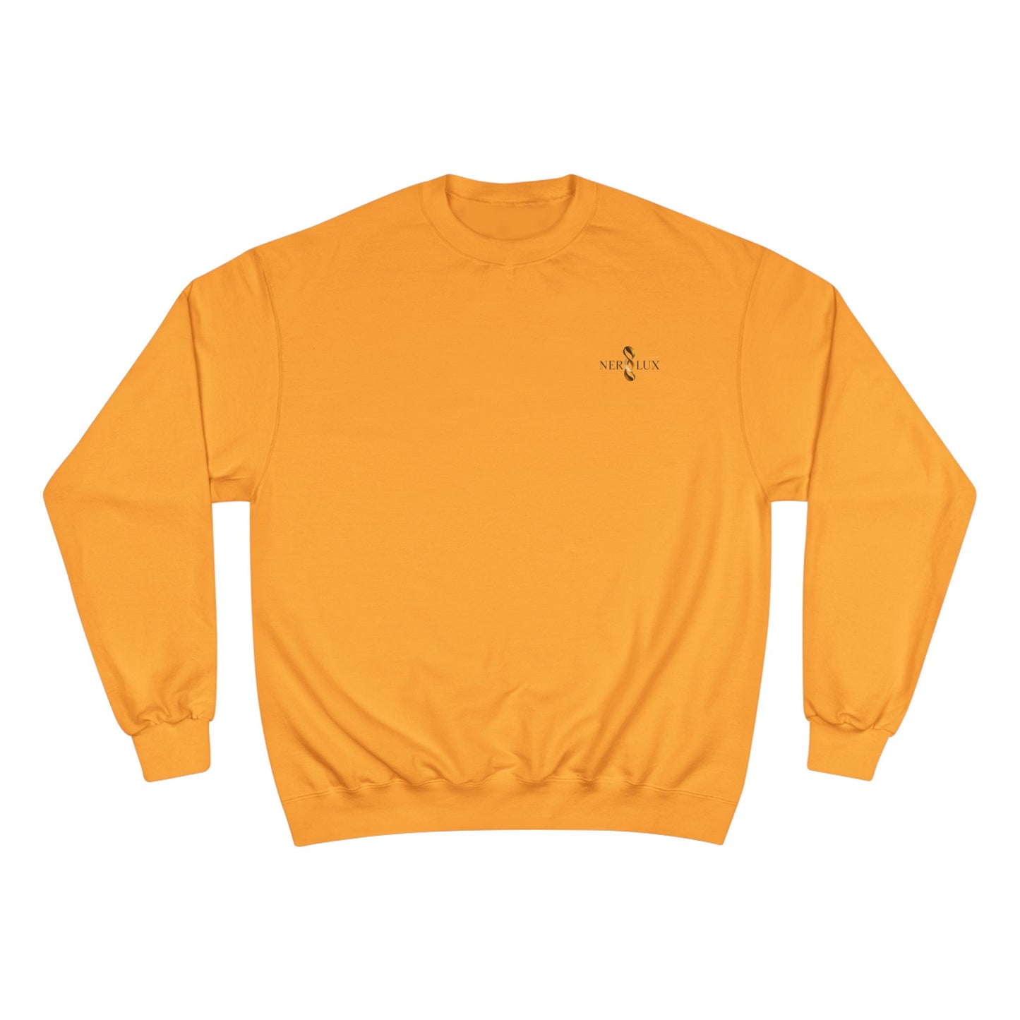Power Moves in Silence Minimalist Motivational Crewneck Sweatshirt Designed by NEROLUX x CHAMPION