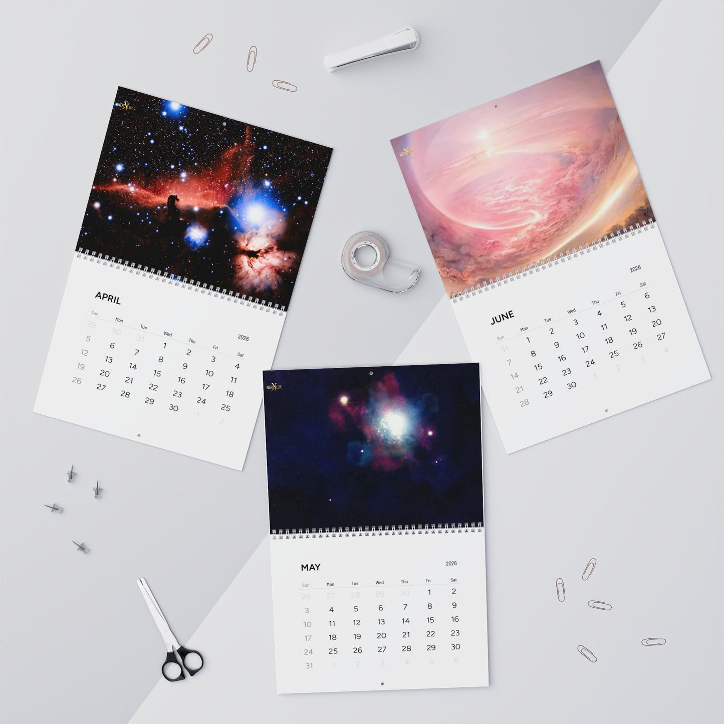 Astronomy Wall Calendar 2026