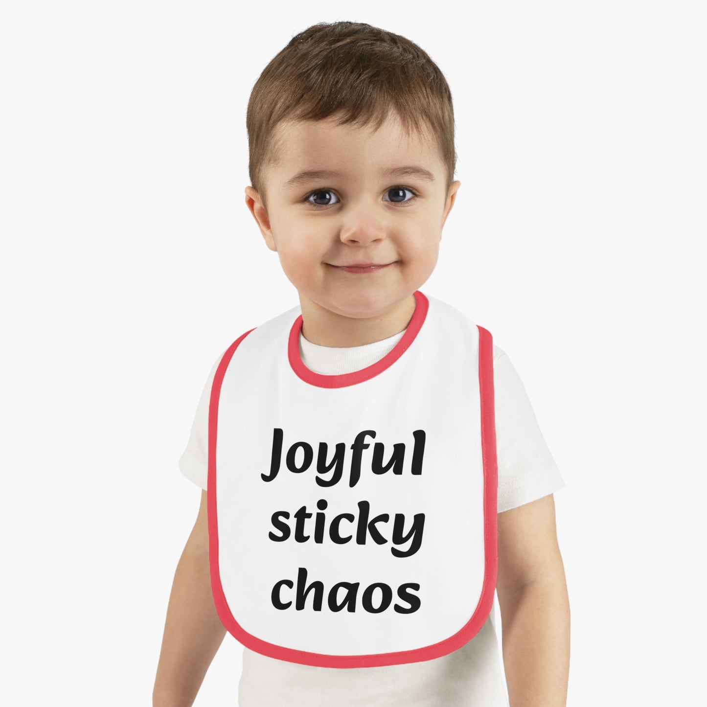 Baby Bib, Fun Baby Gift, Cute Bib for Messy Eaters, Baby Shower Gift, Infant Feeding Accessory, Joyful Sticky Chaos Bib